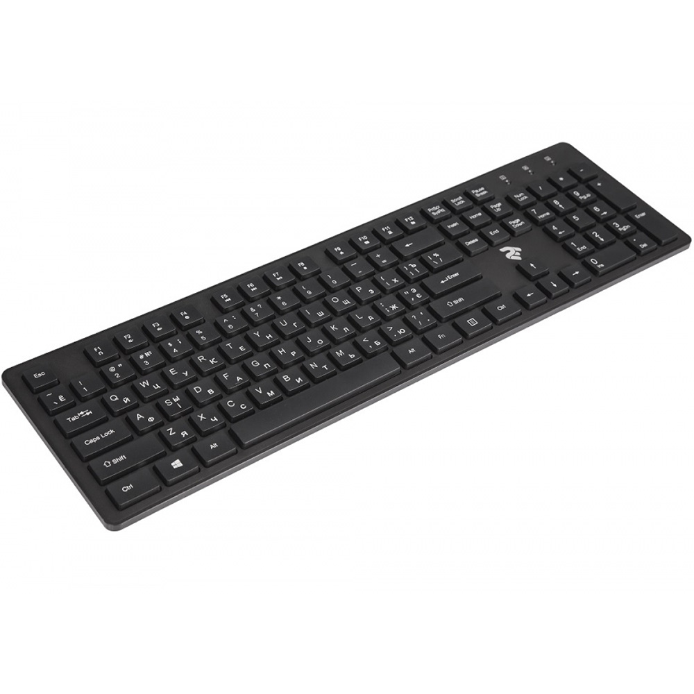 Клавиатура 2E KS 101 Slim WL Black (2E-KS101WB) Подключение беспроводное