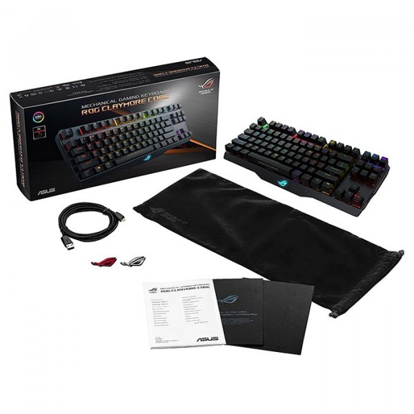 Клавиатура ASUS ROG Claymore CORE USB MX Cherry Red UKR (90MP00I0-B0EA00) Подключение проводное