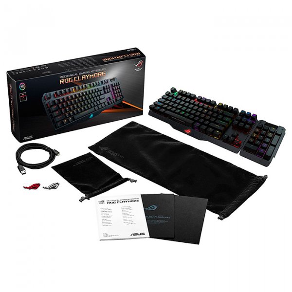 Внешний вид Клавиатура ASUS ROG Claymore USB MX Cherry Black UKR