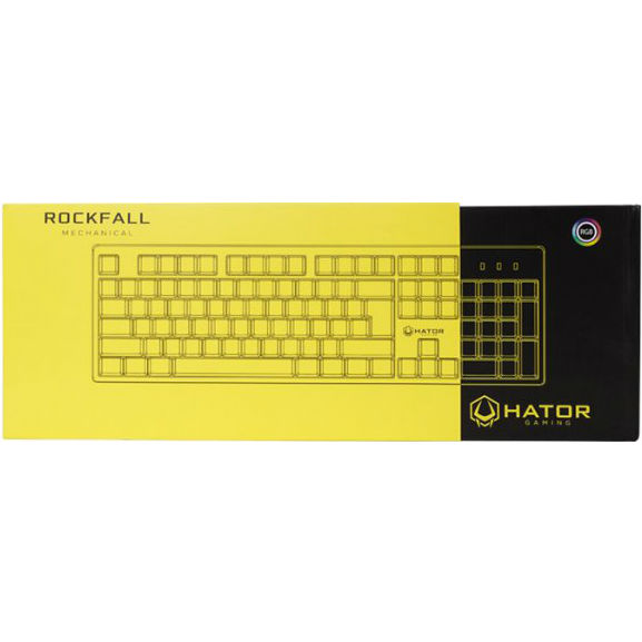 Клавиатура HATOR Rockfall Yellow Edition Mechanical Red (HTK-603) Подключение проводное