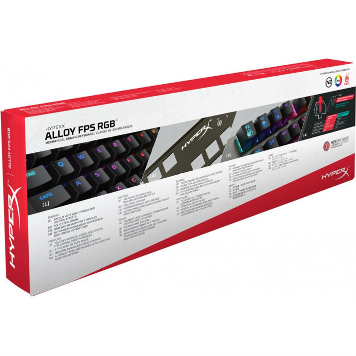 Зовнішній вигляд Клавіатура Hyper Alloy FPS RGB (HX-KB1SS2-RU)