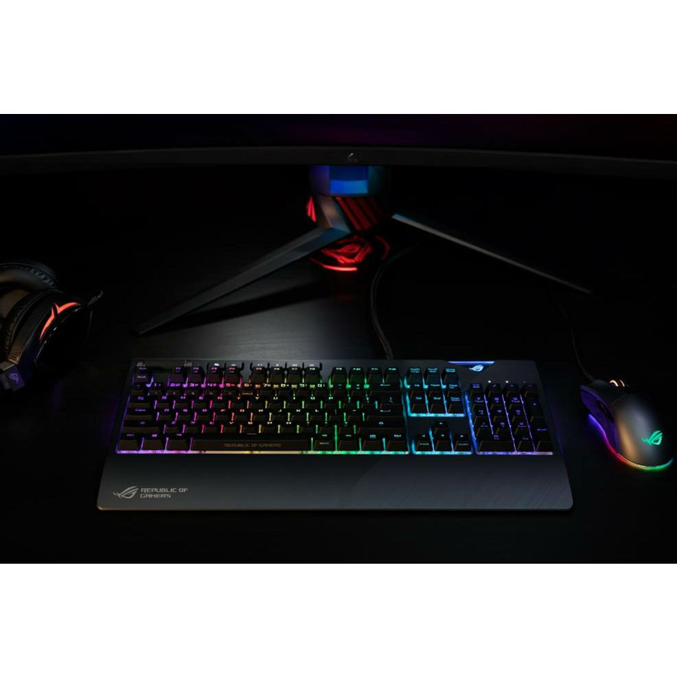 В Украине Клавиатура ASUS ROG STRIX FLARE Cherry Red UKR (90MP00M0-B0UA00)