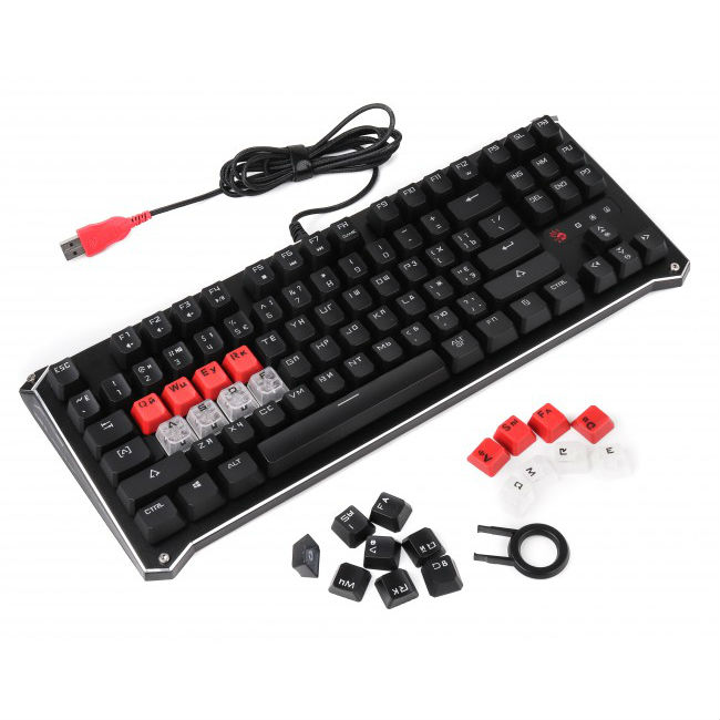 Клавиатура A4TECH B930 RGB Bloody (Black) Конструкция механическая