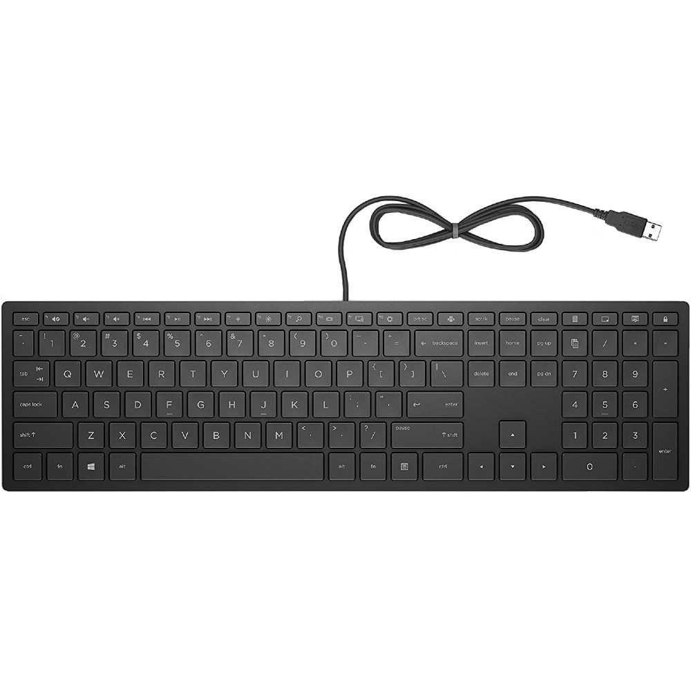 Клавіатура HP Pavilion Wired Keyboard 300, USB, Black (4CE96AA)