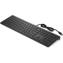 Клавіатура HP Pavilion Wired Keyboard 300, USB, Black (4CE96AA)