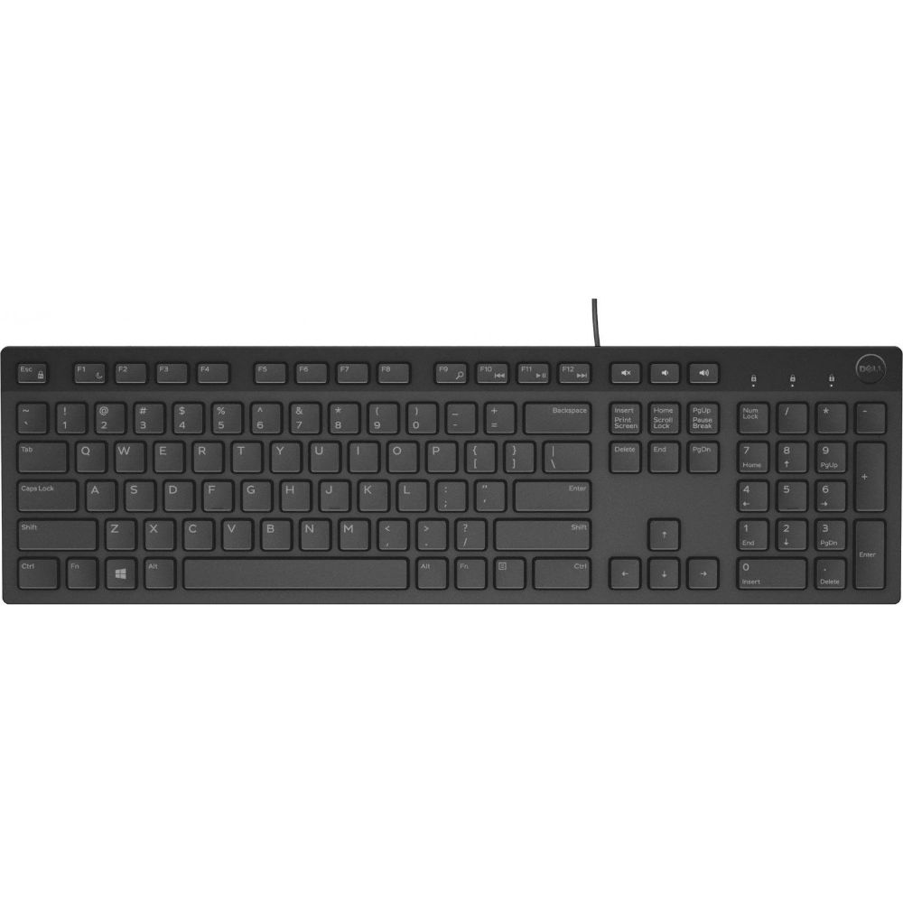 Клавіатура DELL KB216 Multimedia Keyboard Ukrainian Black (580-AHHE)