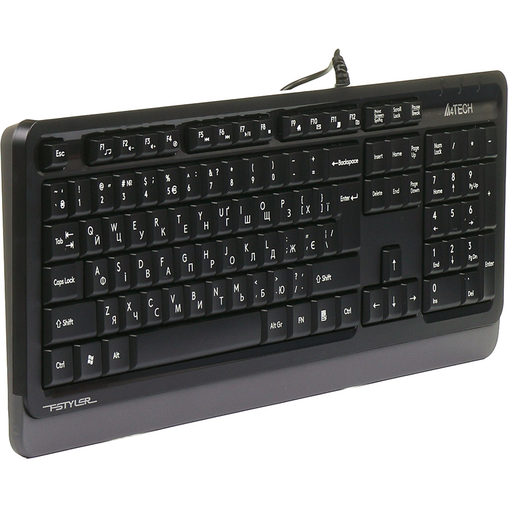 Клавіатура A4TECH FK10 Grey Клавіатура A4TECH FK10 Grey Клас стандартна