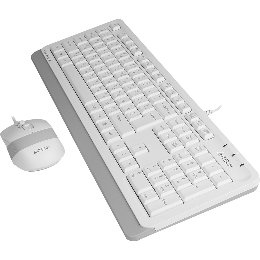 Комплект A4TECH F1010 White Комплектація клавіатура+миша