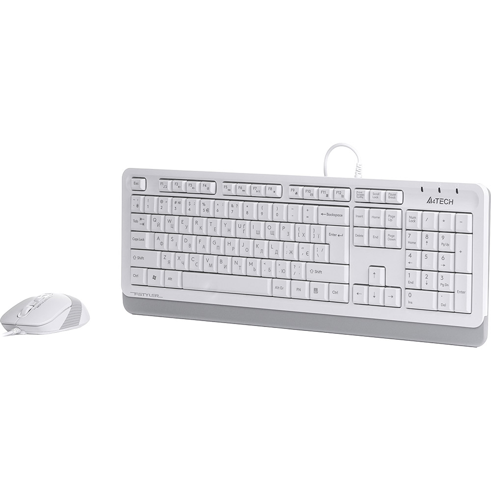 Комплект A4TECH F1010 White Підключення дротове