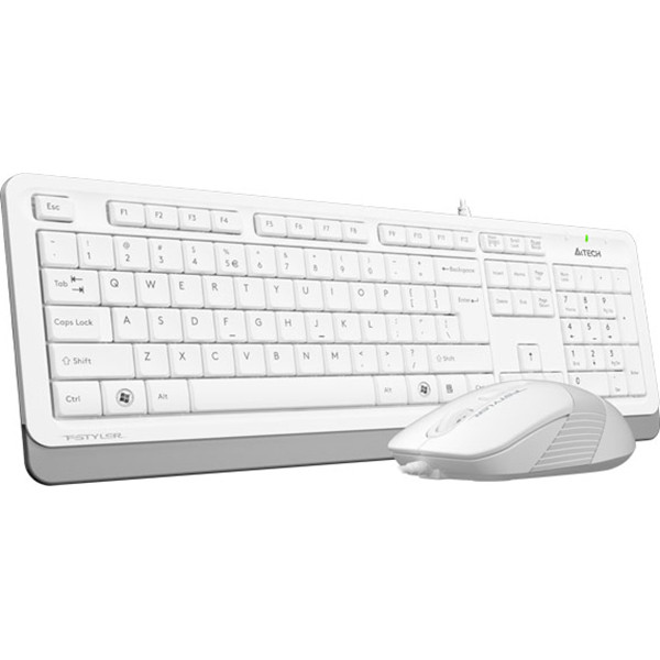 Комплект A4TECH F1010 White Комплектация клавиатура+мышь