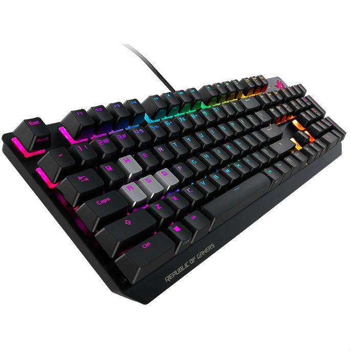 Клавіатура ASUS ROG Strix Scope Cherry MX Red RGB USB (90MP0180-B0RA00) Клас ігрова