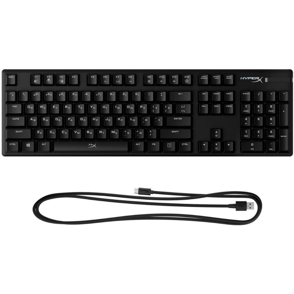 Клавиатура HYPERX Alloy Origins USB (HX-KB6RDX-RU) Подключение проводное