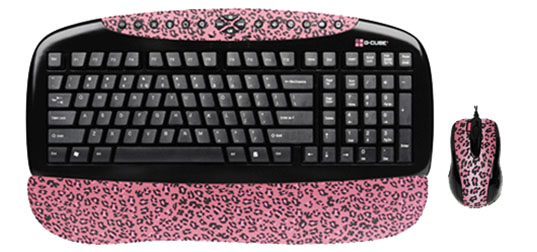 Набор G-CUBE GKSL-2173P Leopard PINK (Клавиатура + Мышь)