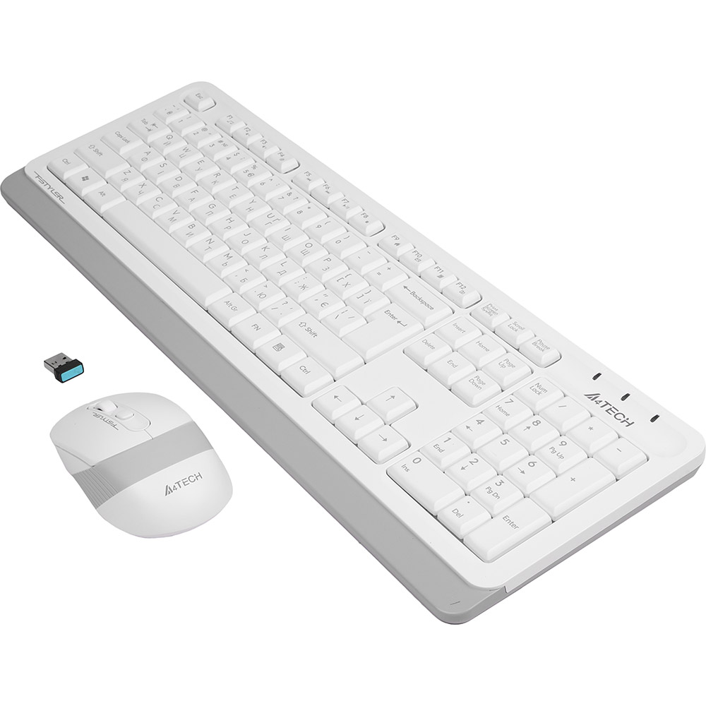 Комплект A4TECH FG1010 White Комплект A4TECH FG1010 White Комплектация клавиатура+мышь