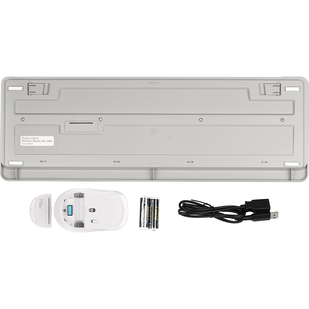 Комплект A4TECH FG1010 White Комплект A4TECH FG1010 White Подключение беспроводное