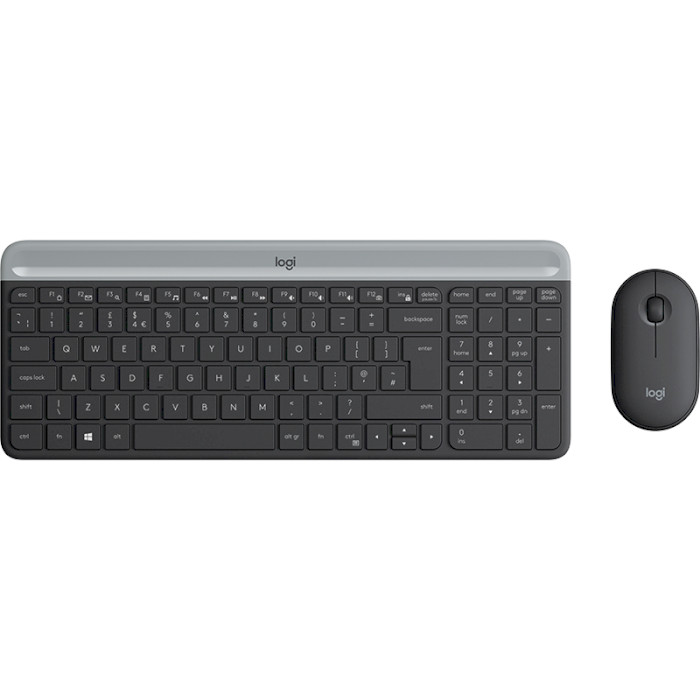 Комплект LOGITECH MK470 Slim Wireless Keyboard + Mouse (920-009206)