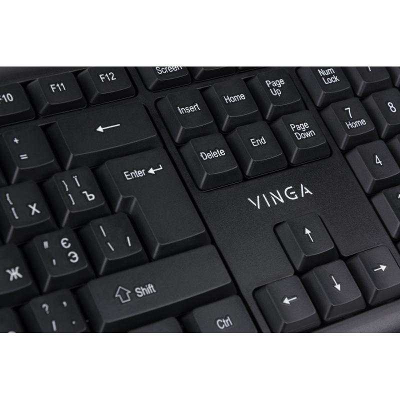 Клавіатура VINGA KB110BK Black (U0247667) Клас мультимедійна