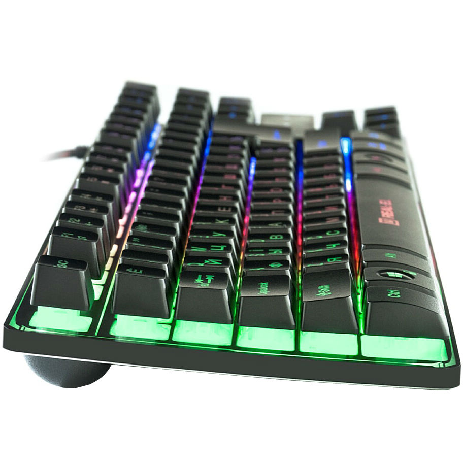 Клавіатура REAL EL 8710 Gaming TKL Backlit Black (EL123100030) Конструкція мембранна