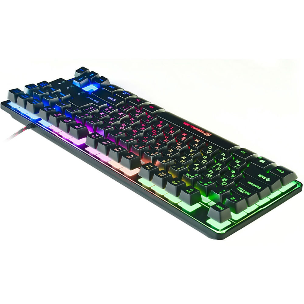 Клавіатура REAL EL 8710 Gaming TKL Backlit Black (EL123100030) Підключення дротове