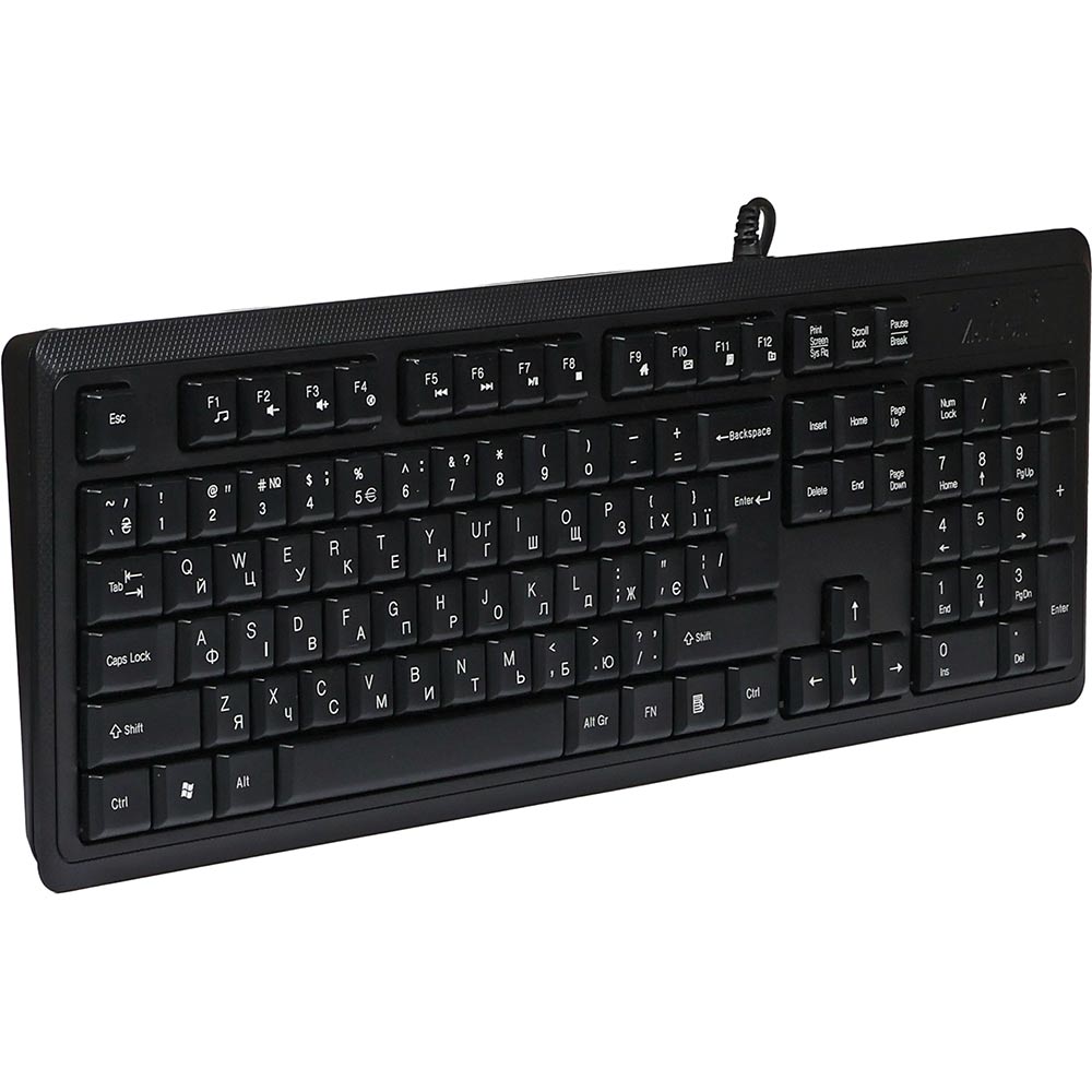 Клавіатура A4TECH KR-92 USB (Black) Конструкція мембранна