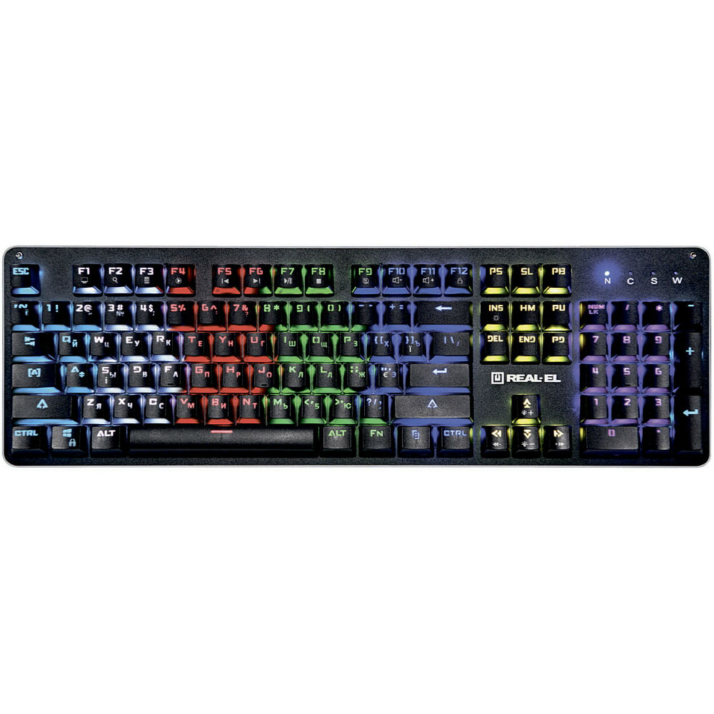 

Клавиатура REAL EL M47 RGB Black (EL123100026), M47 RGB