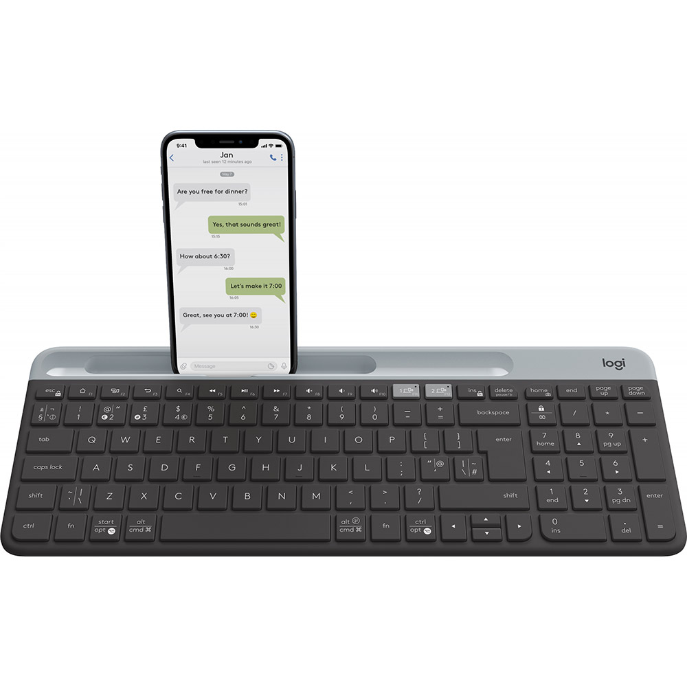 

Клавиатура LOGITECH K580 Slim Multi-Device Wireless Graphite (L920-009275), Slim Multi-Device Wireless K580 (L920-009275)