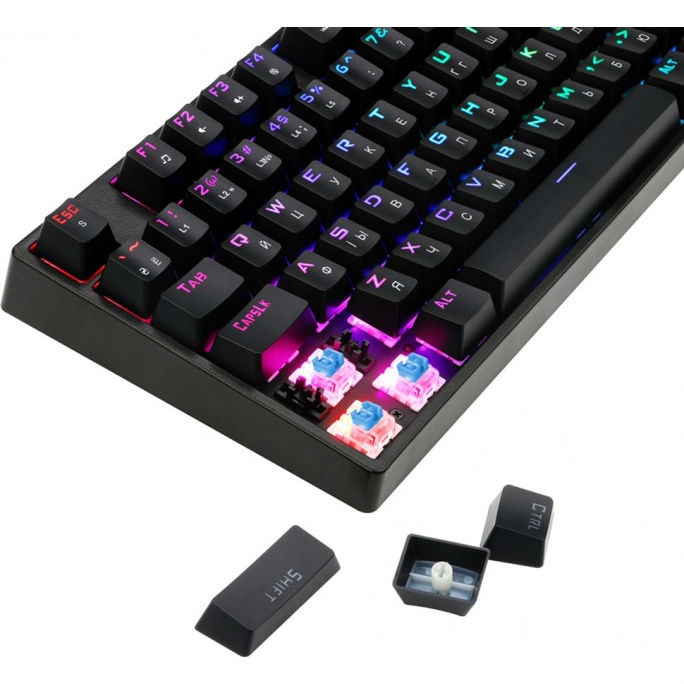 Клавіатура 1STPLAYER DK5.0 RGB Outemu Blue (DK5.0-BL) Підключення дротове