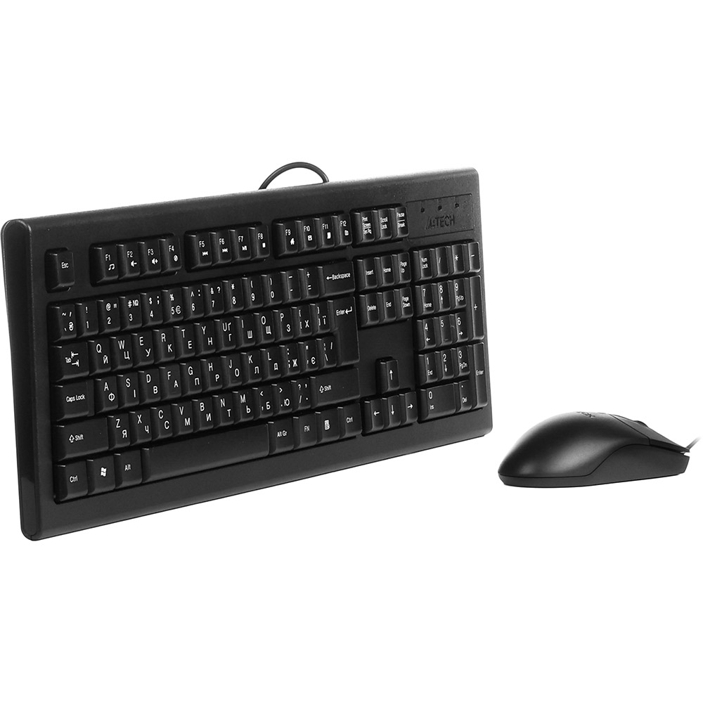 Комплект A4TECH KR-8572 Black Комплектация клавиатура+мышь