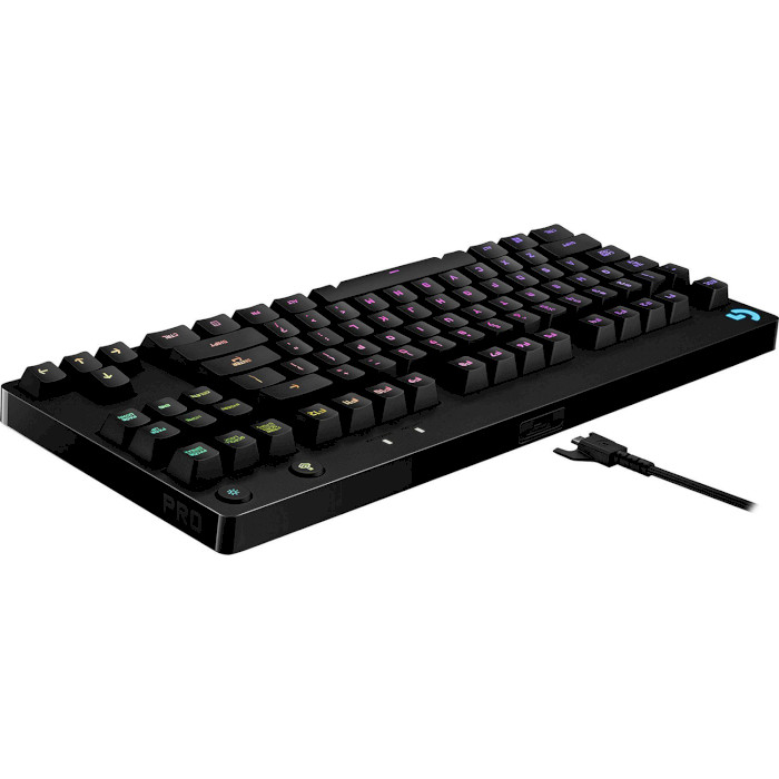 Клавиатура LOGITECH G PRO Mechanical Gaming BLACK RUS USB (920-009393) Конструкция механическая