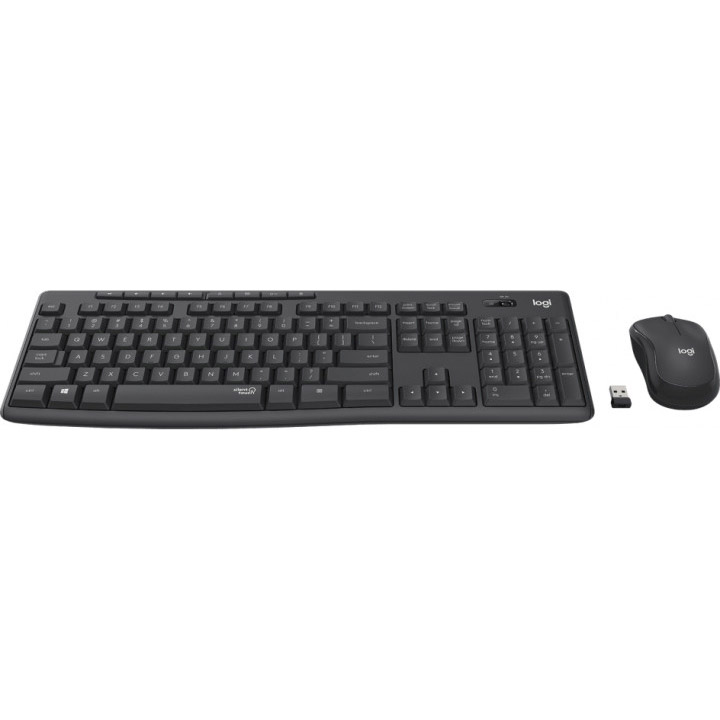 Комплект LOGITECH MK295 Silent Wireless Combo - GRAPHITE - RUS Комплектация клавиатура+мышь