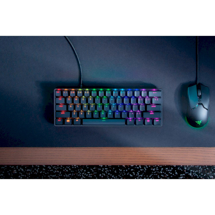 Клавіатура RAZER Huntsman mini ENG red switch (RZ03-03390200-R3M1) Конструкція механічна