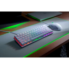 Клавиатура RAZER Huntsman mini Mercury Edition ENG purple switch (RZ03-03390300-R3M1)