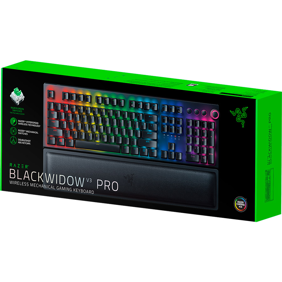 Клавіатура RAZER BlackWidow V3 PRO Wireless (RZ03-03530800-R3R1) Конструкція механічна