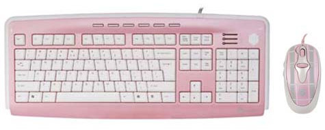 Клавиатура G-CUBE Mad GKSP-2305P Pink Клав.+опт. Мышка 1000DPI