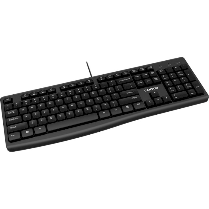 Клавіатура CANYON Wired Chocolate Standard Keyboard (CNE-CKEY5-RU)