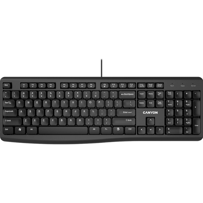 Клавиатура CANYON Wired Chocolate Standard Keyboard (CNE-CKEY5-RU) Комплектация клавиатура