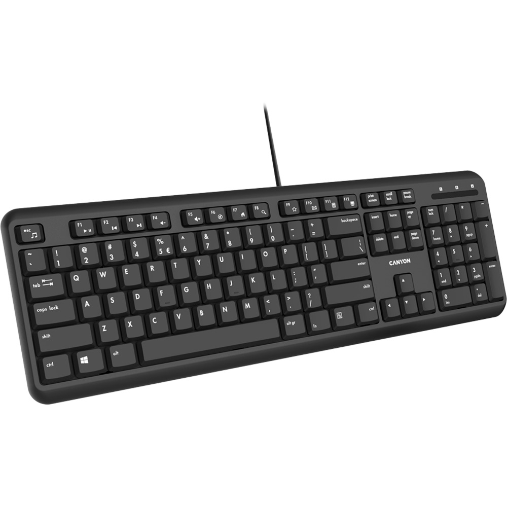 Клавиатура CANYON wired keyboard with Silent switches (CNS-HKB02-RU)