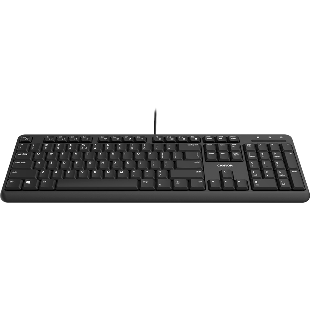 Клавиатура CANYON wired keyboard with Silent switches (CNS-HKB02-RU) Комплектация клавиатура