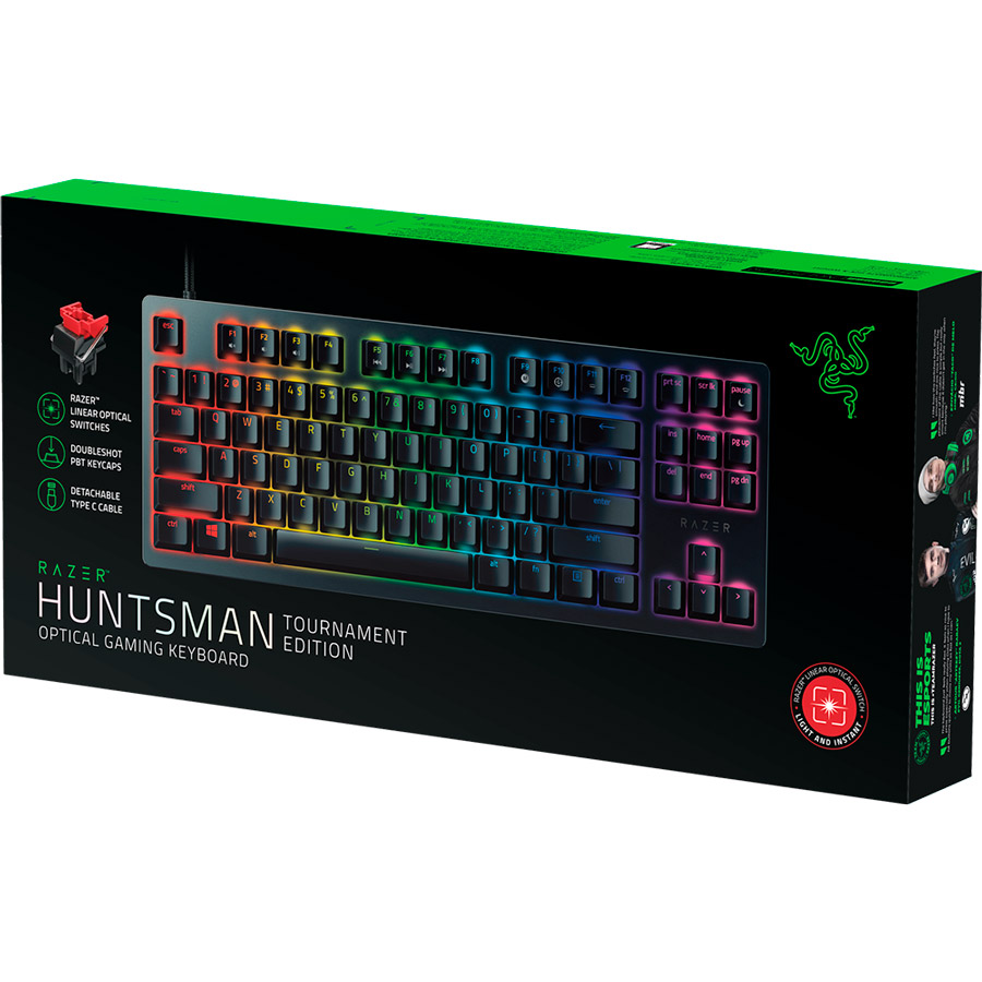 Клавиатура RAZER Huntsman mini Purple Switch RU (RZ03-03391500-R3R1) Подключение проводное