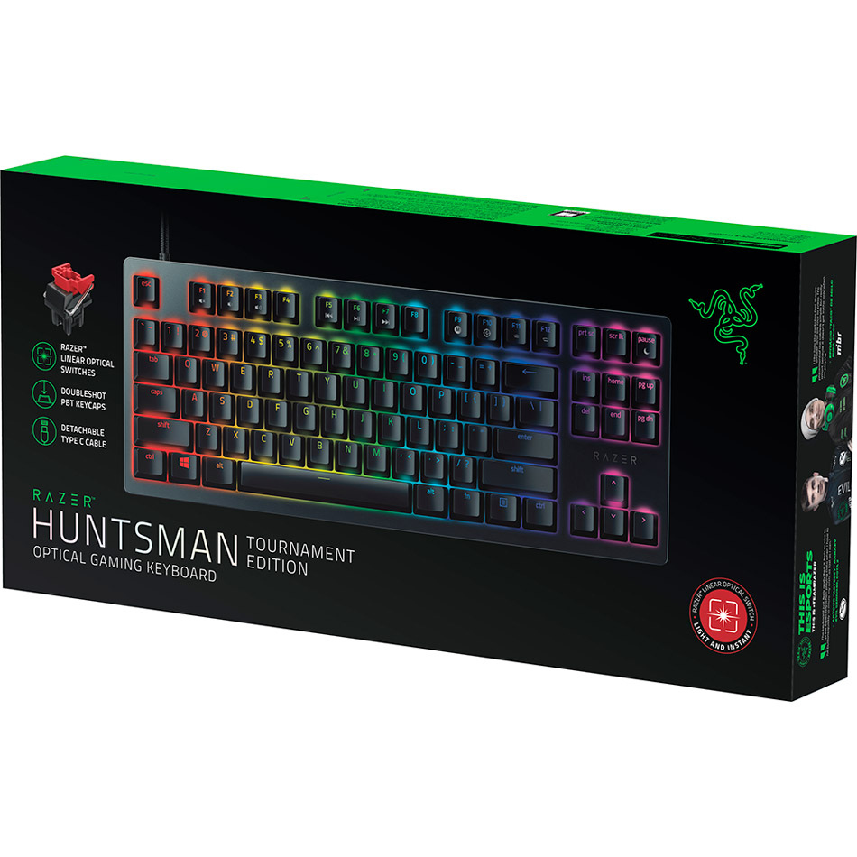 Клавиатура RAZER Huntsman TE Red Switch RU (RZ03-03081000-R3R1) Подключение проводное