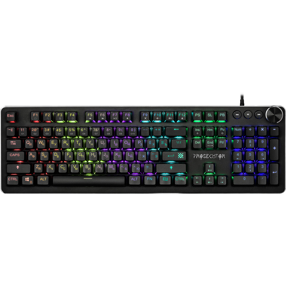

Клавиатура DEFENDER IronSpot GK-370L RU Black (45370), IronSpot GK-370L RU