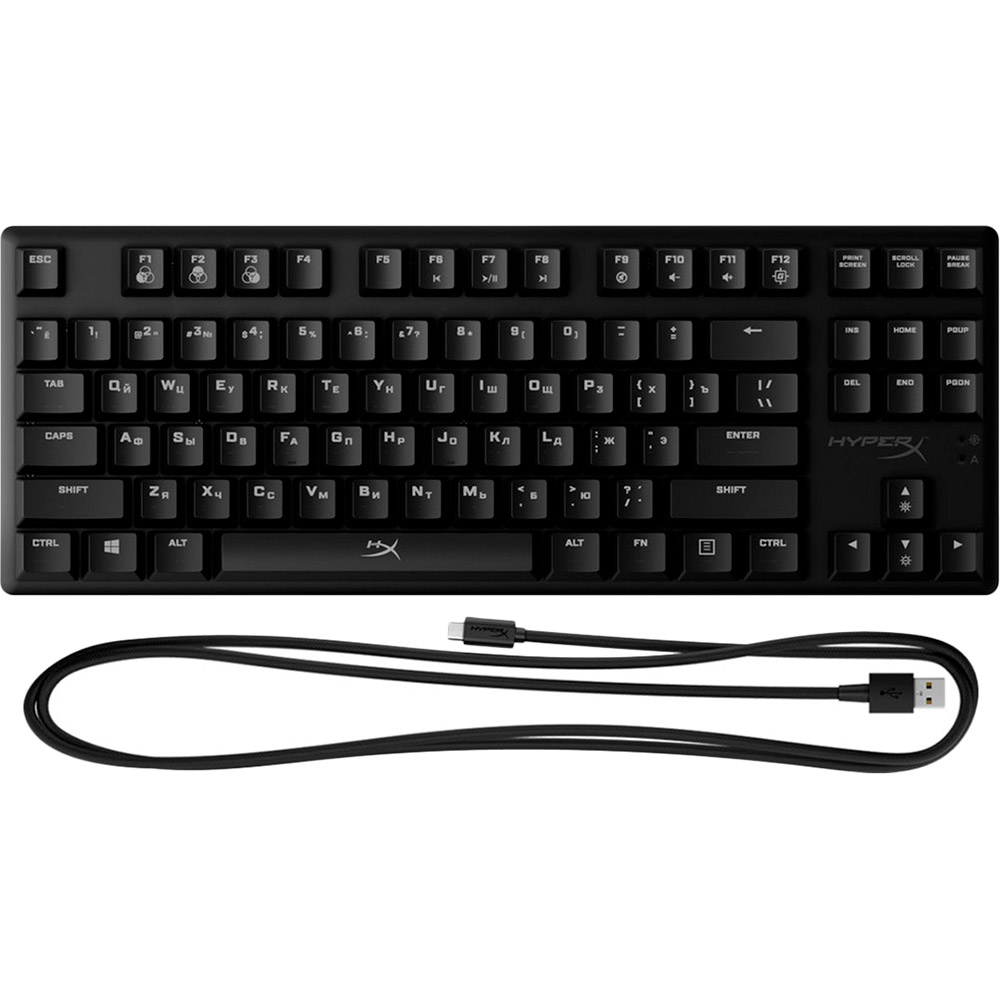 Клавиатура HyperX Alloy Origins Core HX Blue USB (HX-KB7BLX-RU) Подключение проводное