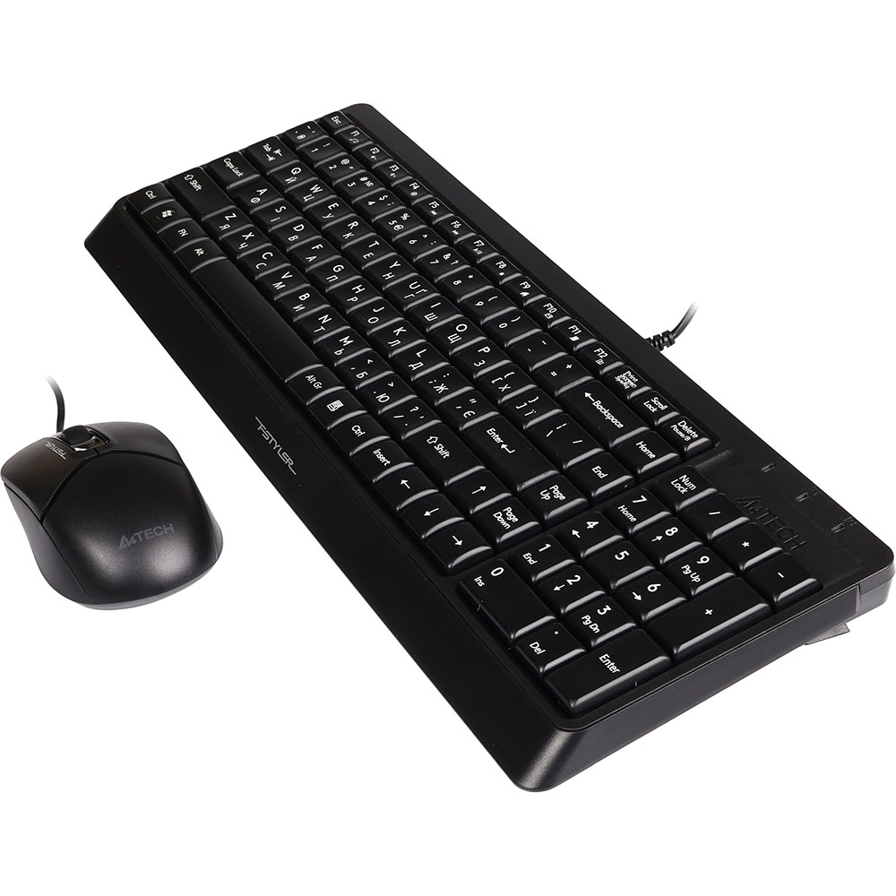 Комплект A4Tech Fstyler F1512 Black Комплектація клавіатура+миша