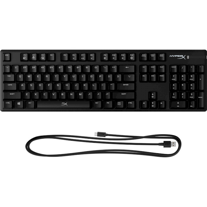 Клавіатура HYPERX Alloy Origins Aqua USB RGB US (HX-KB6AQX-US) Підключення дротове