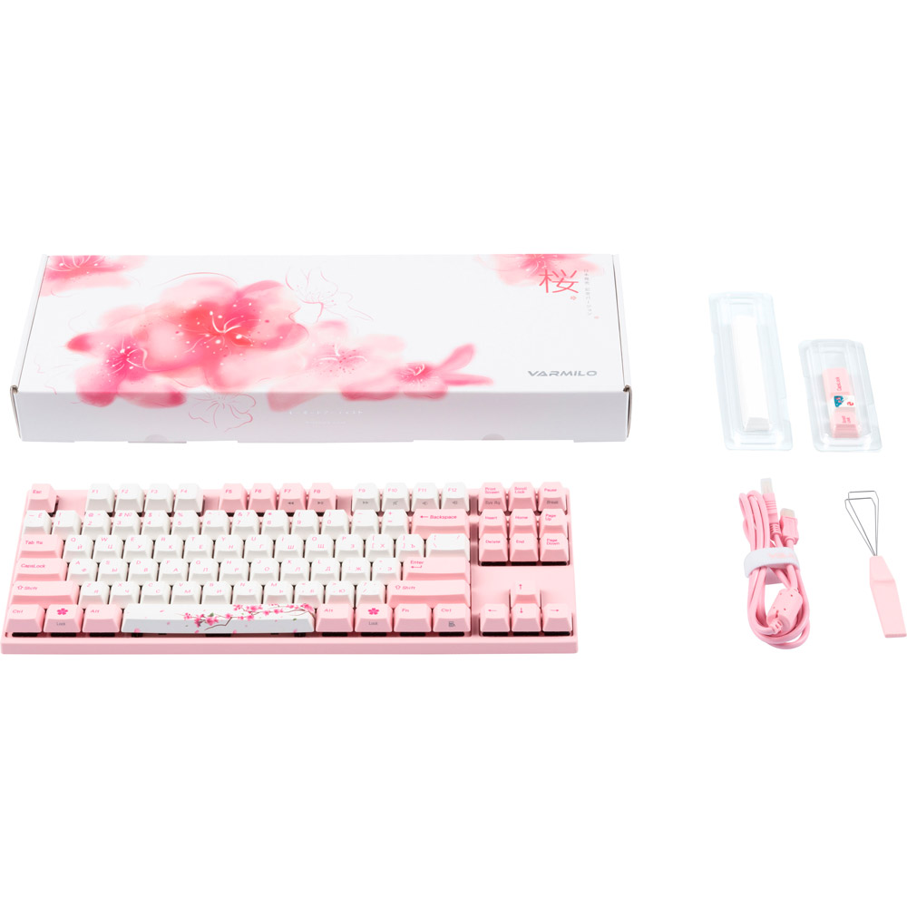 Внешний вид Клавиатура Varmilo VA87M Sakura Cherry MX Brown (VA87MN2P/PP88RA)