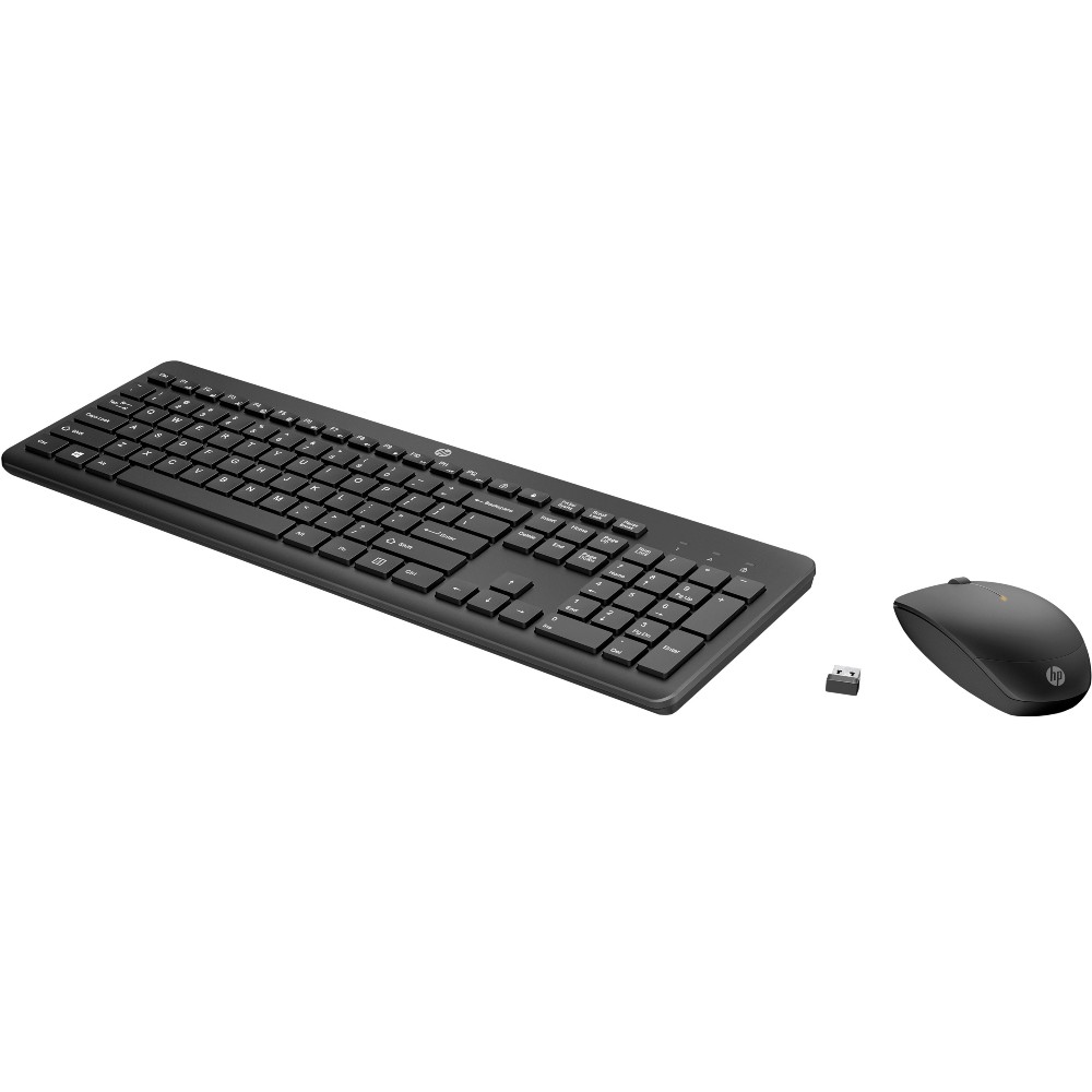 Комплект HP 230 Wireless Black (18H24AA) Комплектація клавіатура+миша