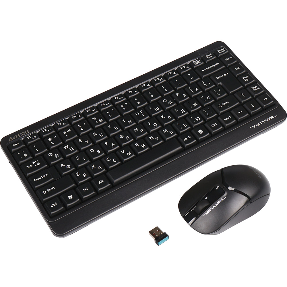 Комплект A4TECH Fstyler FG1112 Black Конструкция мембранная