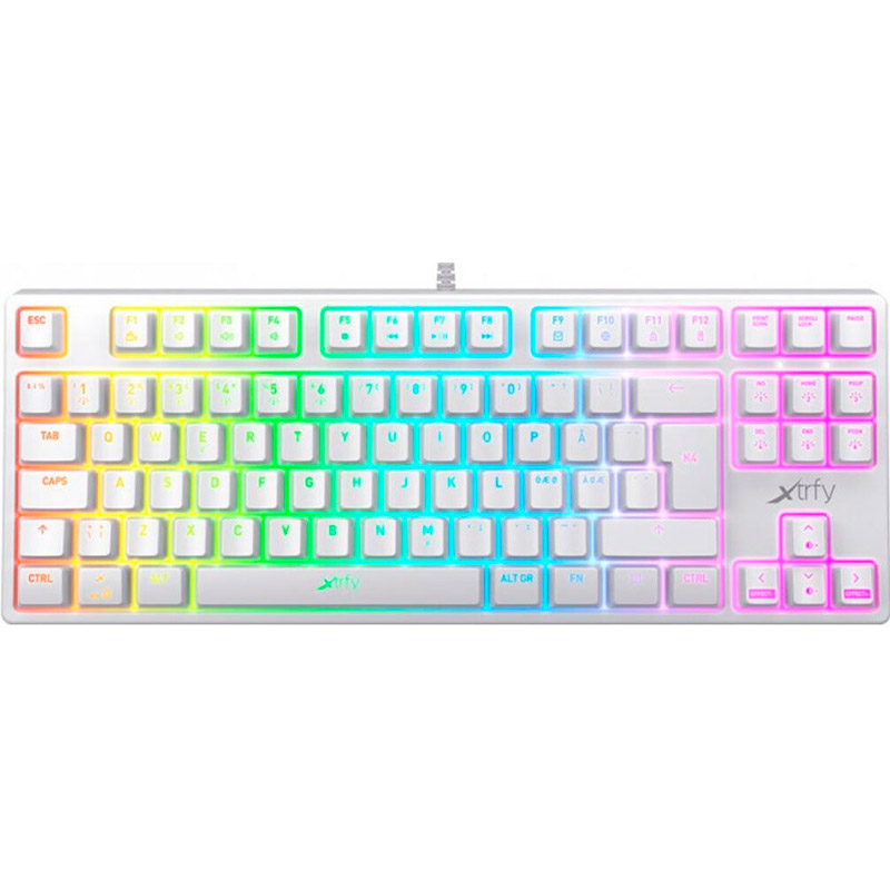 

Клавиатура XTRFY K4 TKL RGB Kailh Red RU White (XG-K4-RGB-TKL-WH-R-RUS), K4 TKL RGB Kailh Red, RU, White