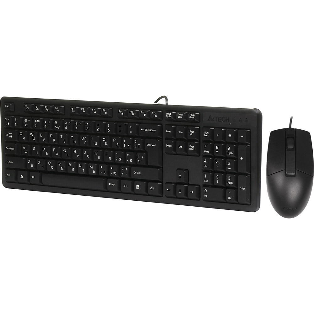 Комплект A4TECH KK-3330S Black Подключение проводное