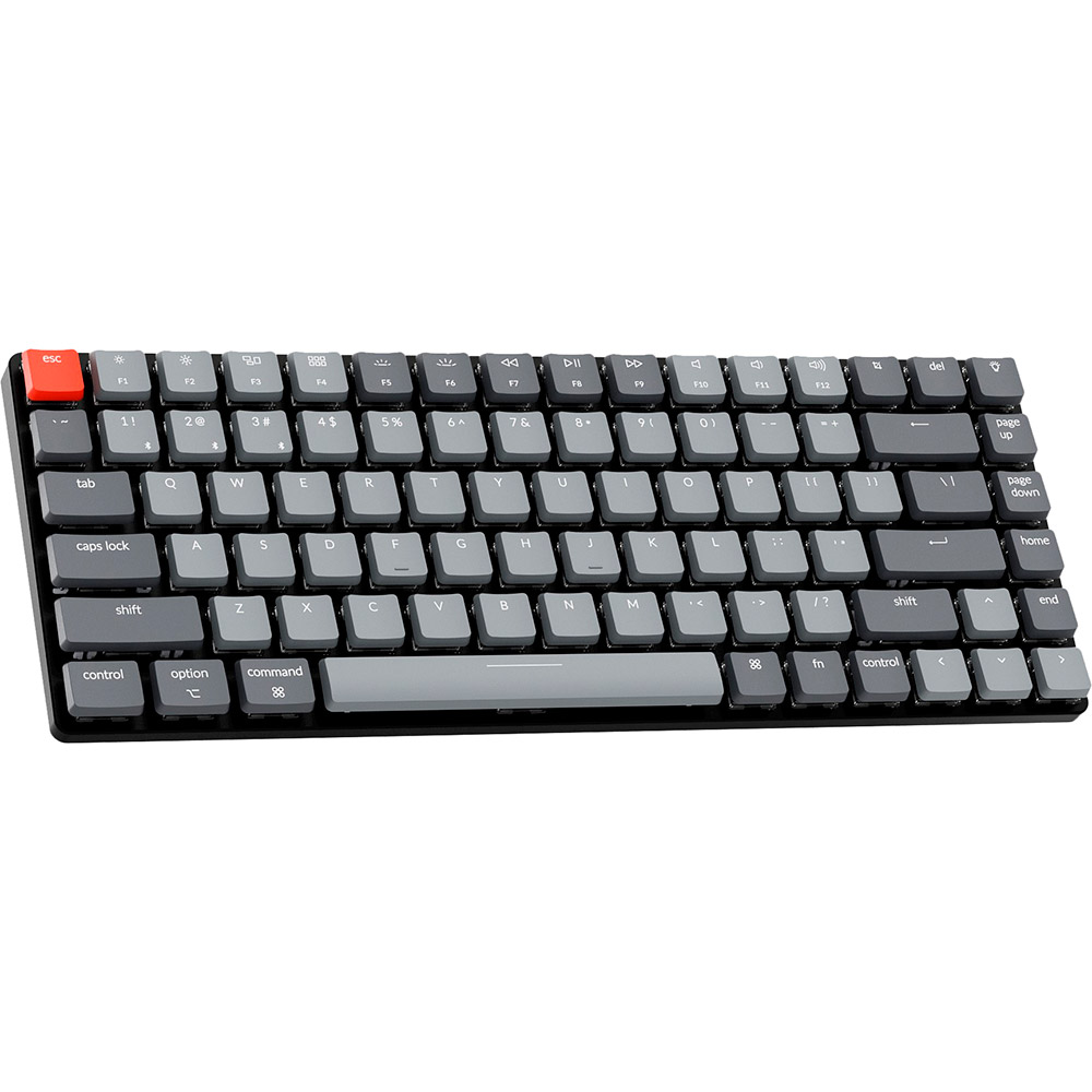 Бездротова клавіатура Keychron K3 Low Profile Hot-Swap Optical Brown White LED USB Bluetooth Black (K3D3_Keychron) Конструкція механічна